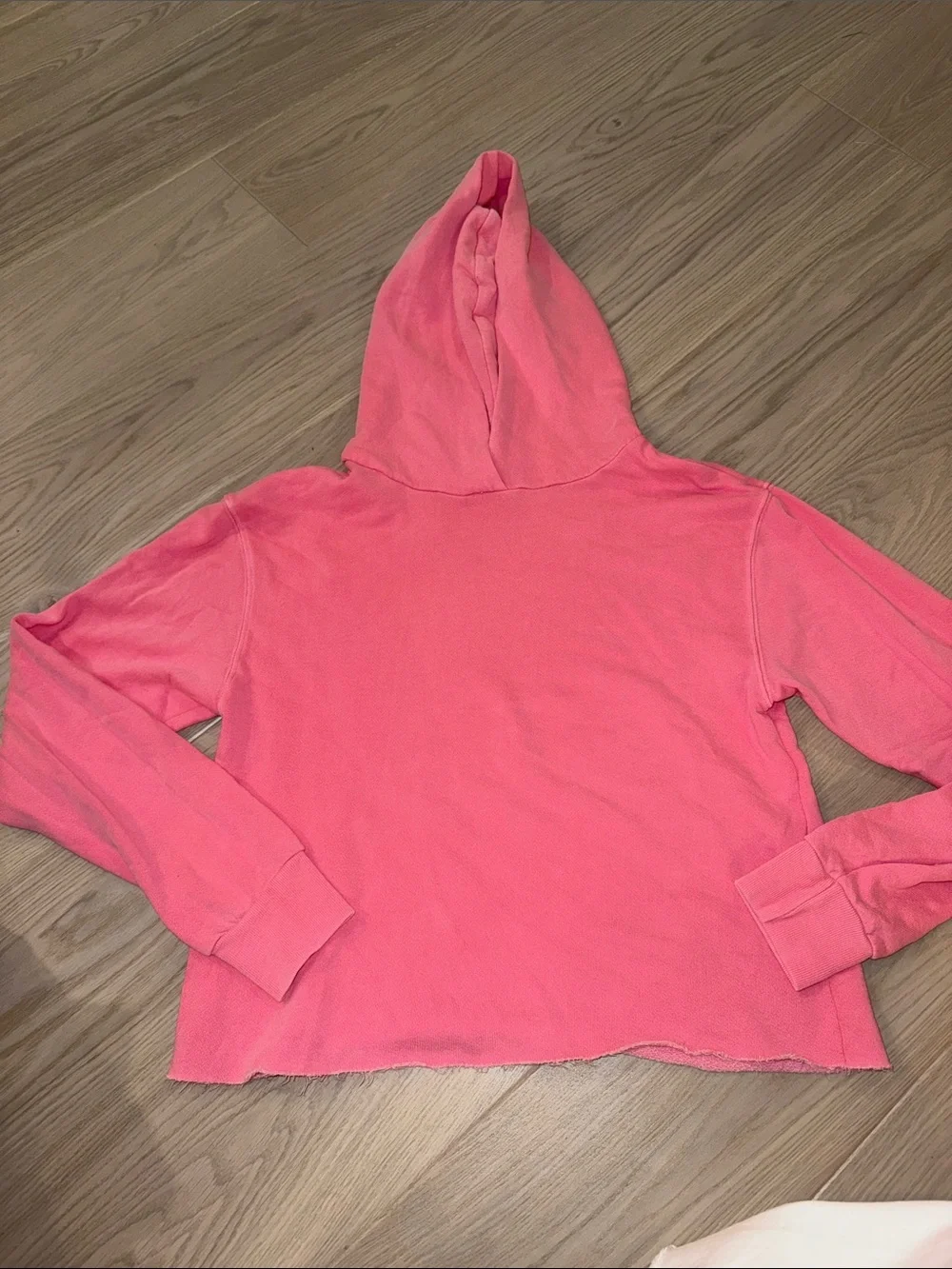 Perfect White Tee Heart Hoodie, XSmall, Pink